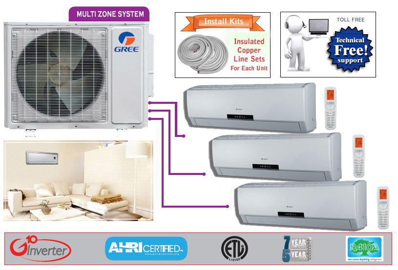 GREE Air Conditioner Tri Zone